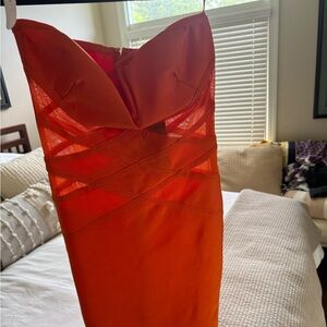 fashion nova orange dress